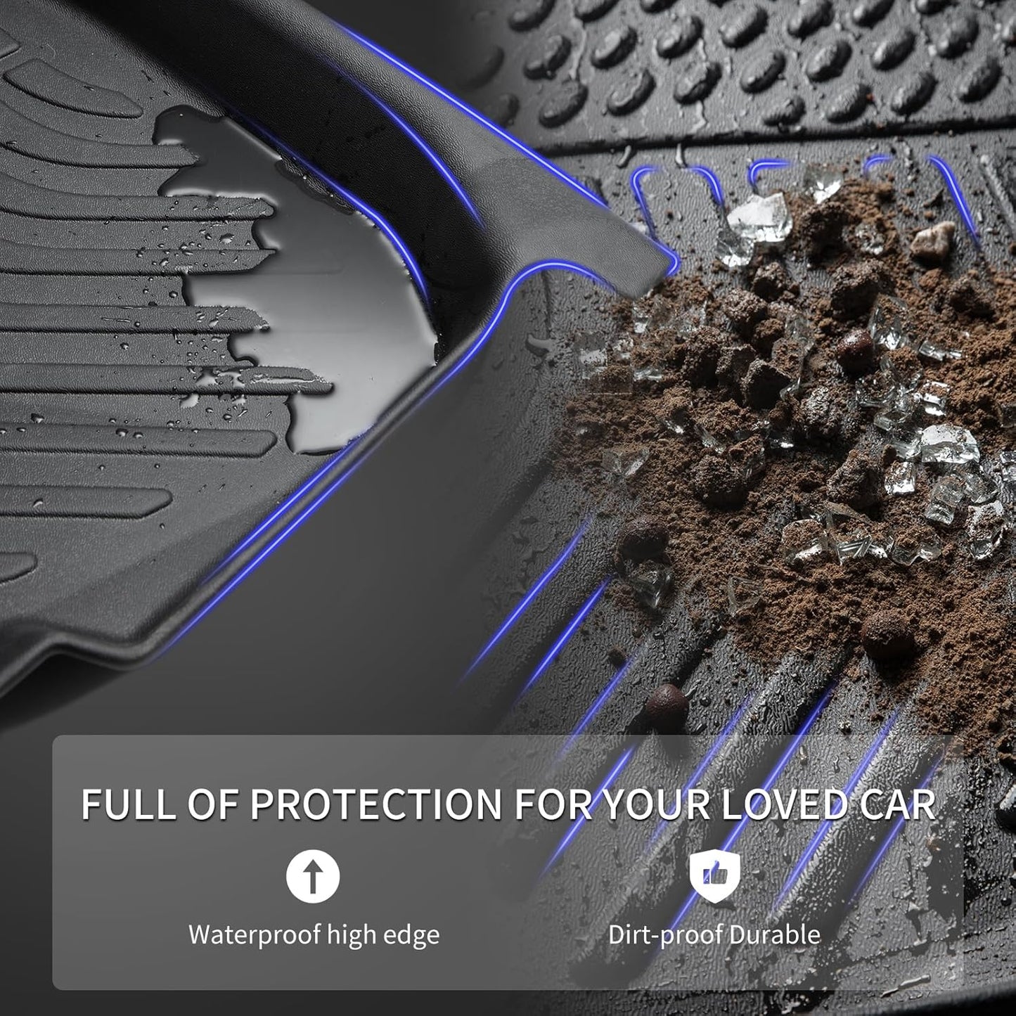 KELCSEECS Floor Mats Custom for Hyundai Ioniq 5 N 2025 All Weather Car Mats TPE Floor Liners Ioniq 5 N Accessories
