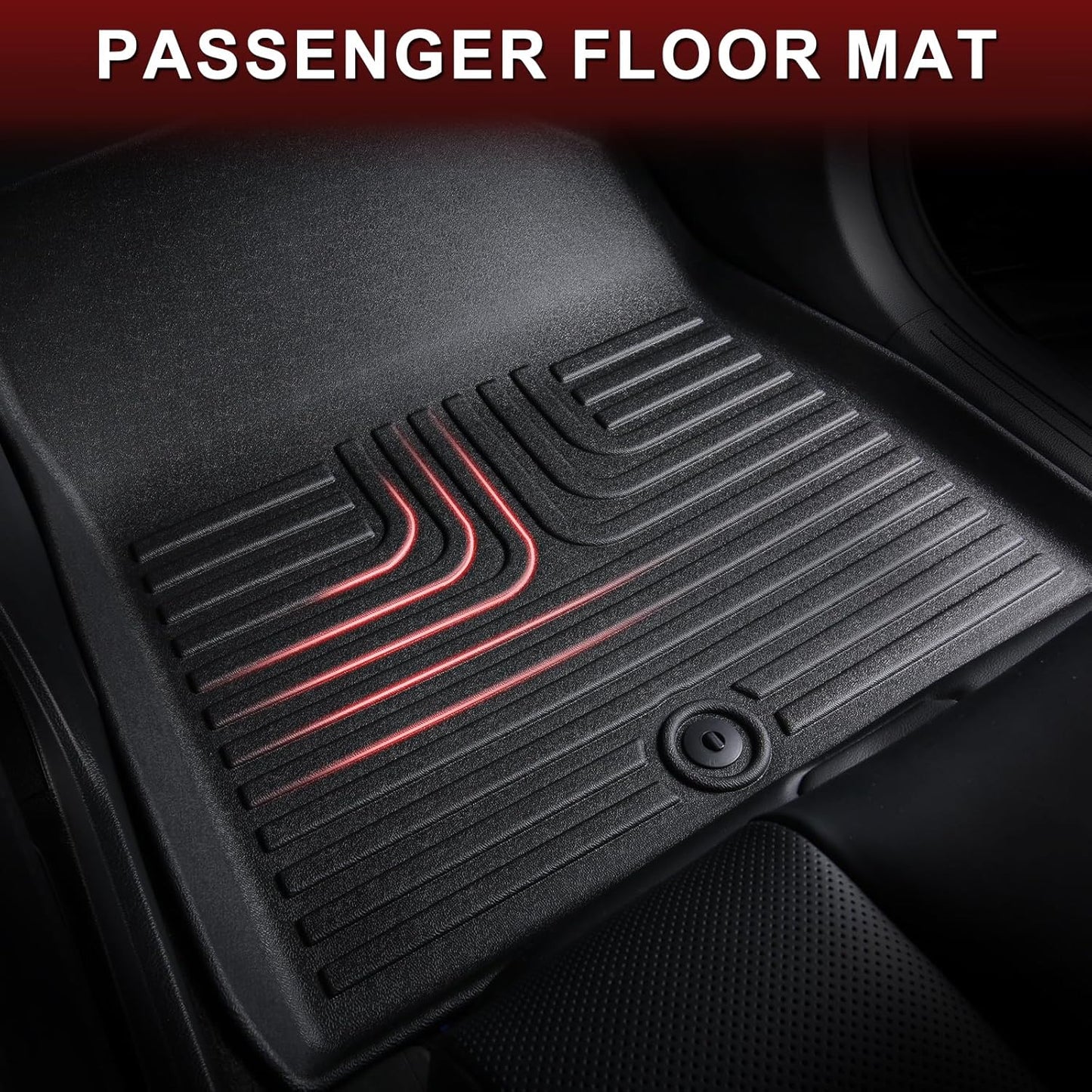 Wayhigh-All Weather Floor Mats and Cargo Liner Set Fit for 2019-2025 2026 BMW X5 5 Seats TPE Car Mats Waterproof Heavy Duty Rubber Floor Liners for BMW X5 2019-2025 2026