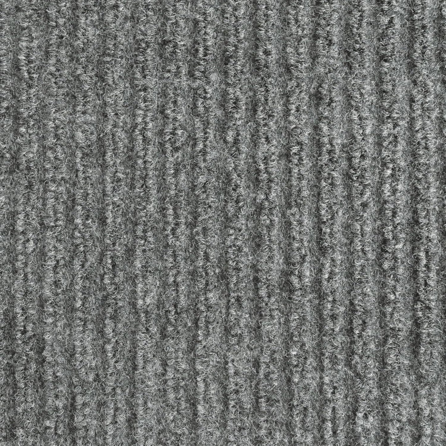 iCustomRug Spartan Weather Warrior Duty Indoor/Outdoor Utility Ribbed in 3ft,4ft,6ft Widths 70 Custom Sizes with Natural Non-Slip Rubber Backing 4'X76' in Grey