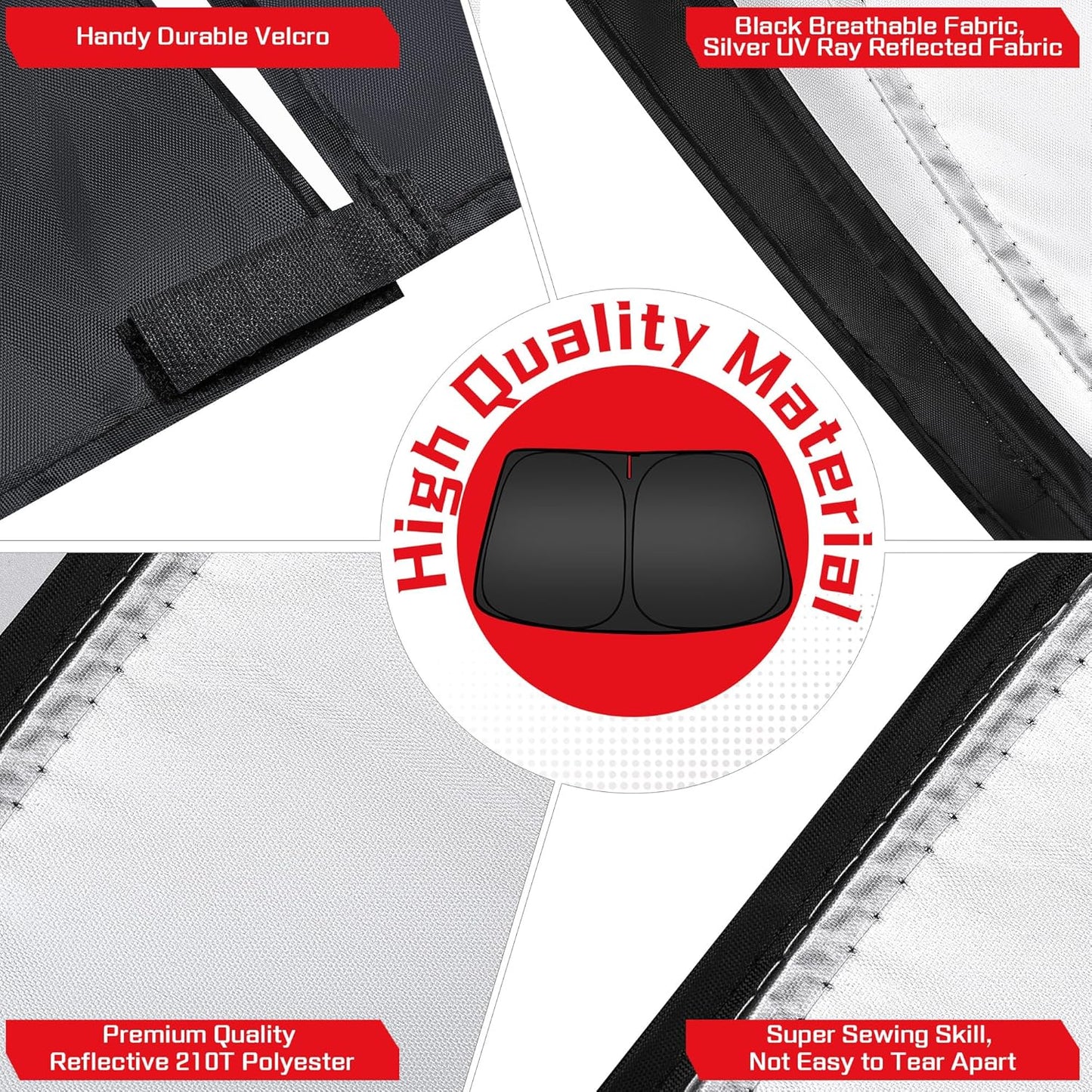 ARISMOTOR Windshield Sun Shade for NIS-san Titan 2020-2024, Custom Fit Foldable Front Window Sunshade Sun Visor Protector, Block UV Rays Keep Your Car Cooler