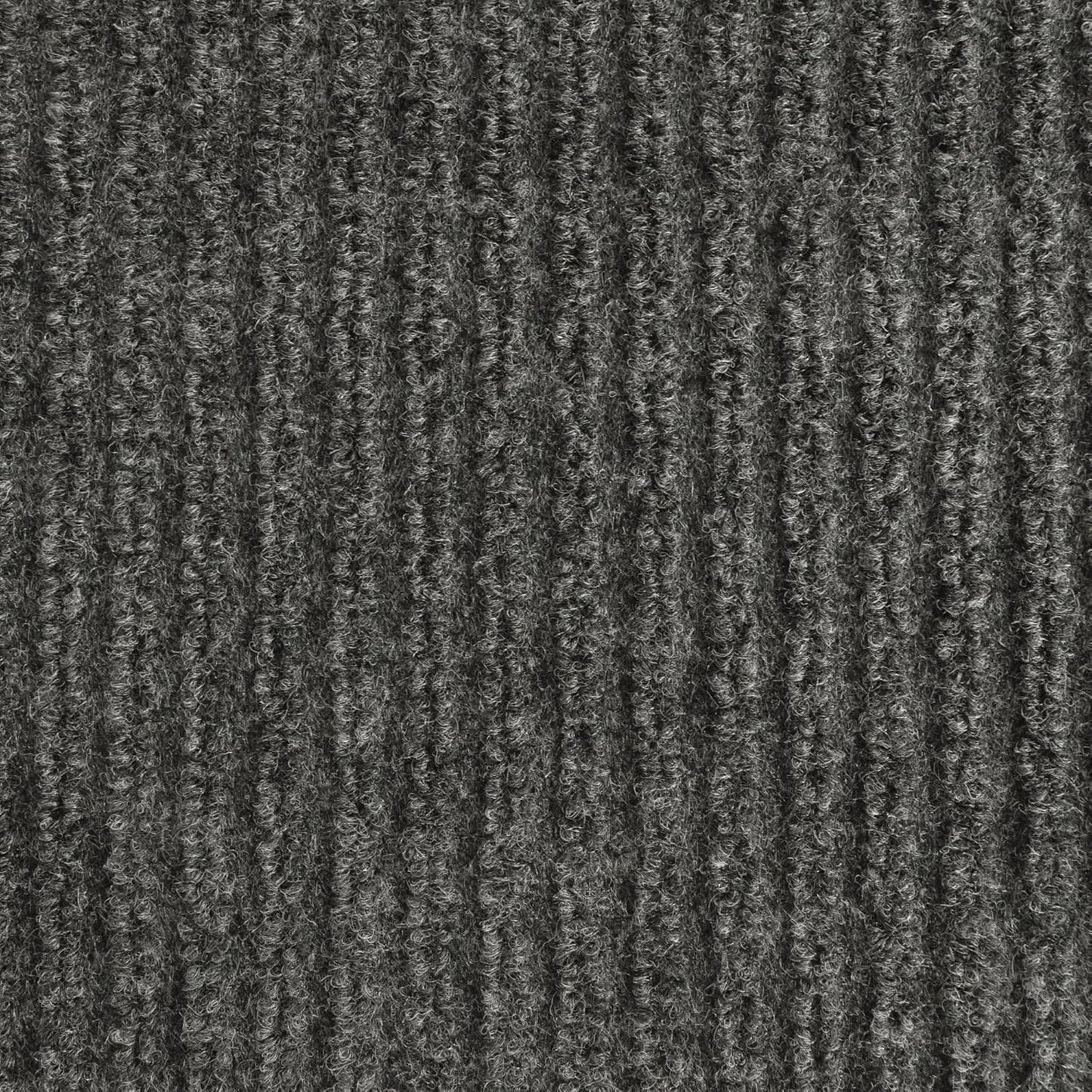iCustomRug Spartan Weather Warrior Duty Indoor/Outdoor Utility Ribbed in 3ft,4ft,6ft Widths 70 Custom Sizes with Natural Non-Slip Rubber Backing 4'X78' in Charcoal