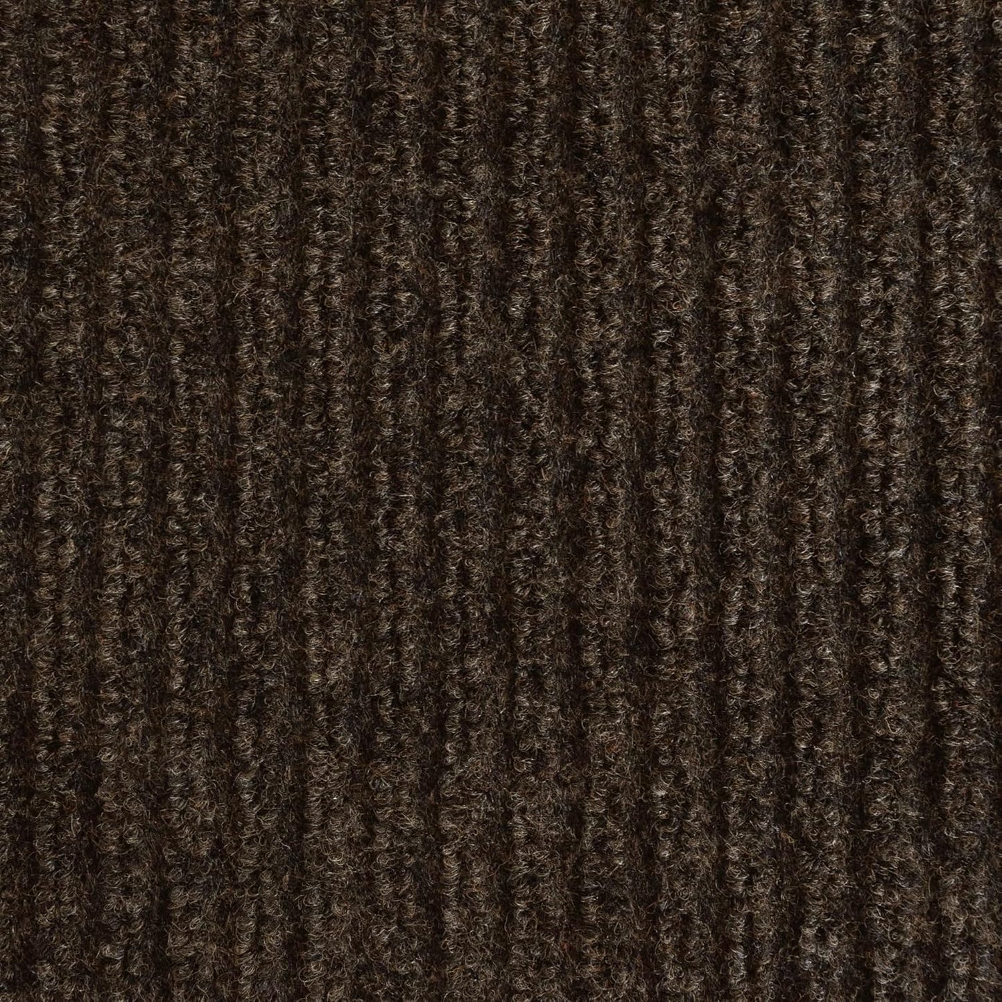 iCustomRug Spartan Weather Warrior Indoor/Outdoor Utility Ribbed Carpet Runner with Non-Slip Thermoplastic Rubber Backing, 6ft X 82ft in Brown